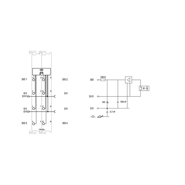 4-channel digital output 24 VDC Valve light blue image 5