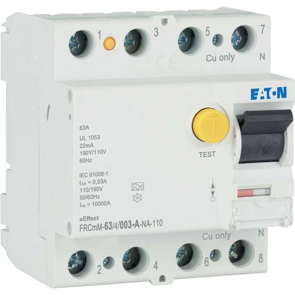 Residual current circuit breaker (RCCB), 63A, 4p, 30mA, type A image 12