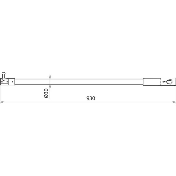 Switching stick head up to 36kV 50Hz with plug-in coupling L 930 mm image 2