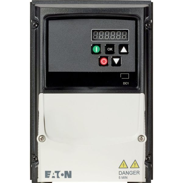 Variable frequency drive, 230 V AC, 1-phase, 7 A, 0.75 kW, IP66/NEMA 4X, Radio interference suppression filter, 7-digital display assembly, Additional image 6