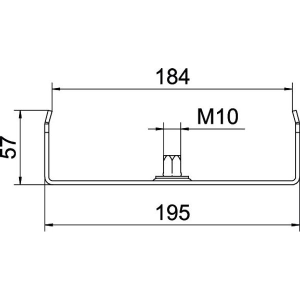 MAH 60 200 FS Centre suspension for cable tray B200mm image 2