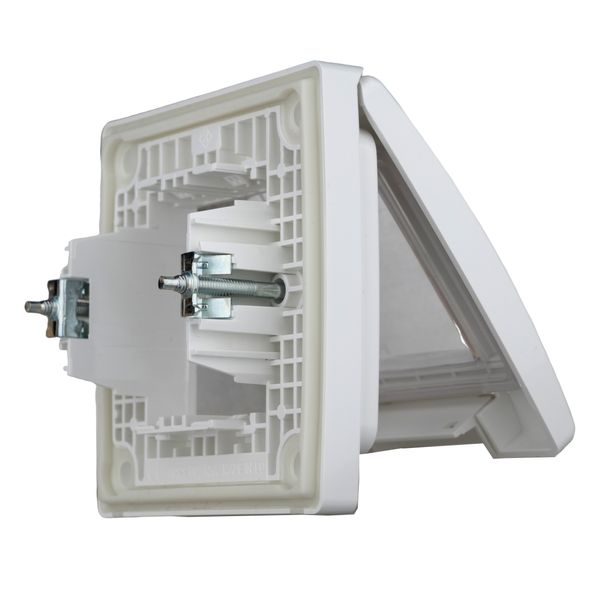 Outdoor surface mount box IP55, transparent lid, white image 8