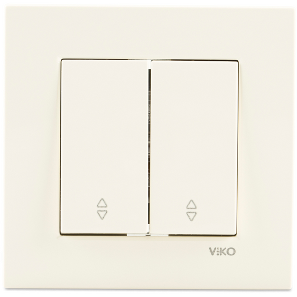 Karre Beige Two Gang Switch-Two Way Switch image 1