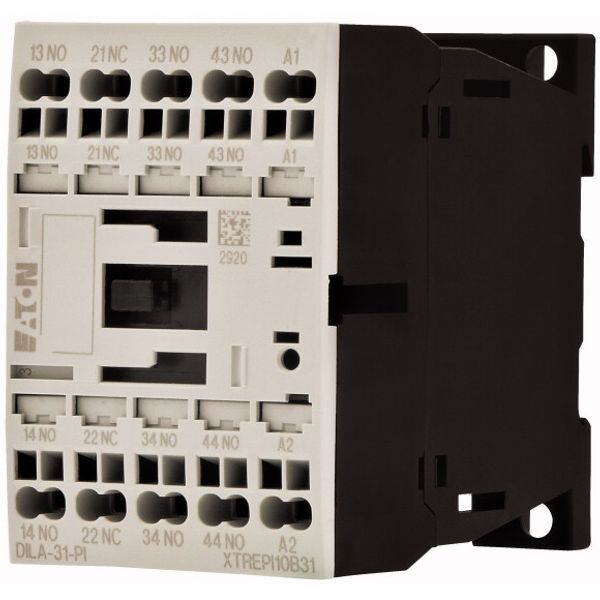 Contactor relay, 24 V DC, 3 N/O, 1 NC, Push in terminals, DC operation image 2
