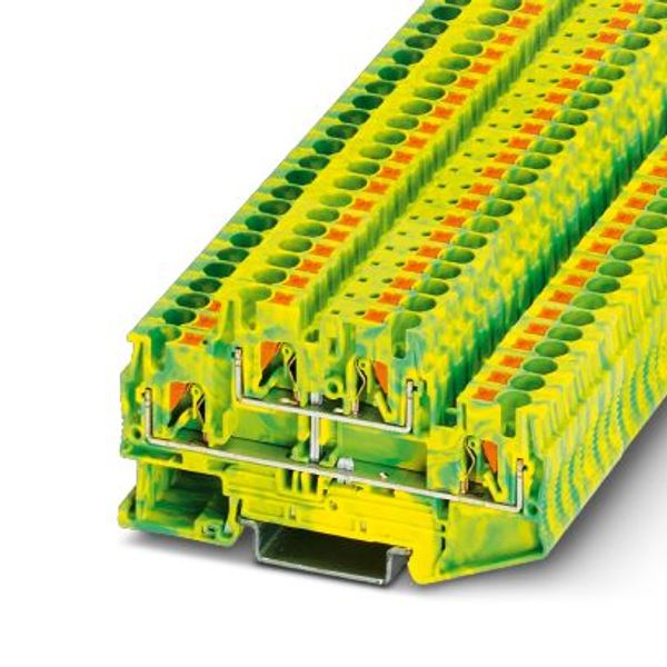 Protective conductor double-level terminal block image 2