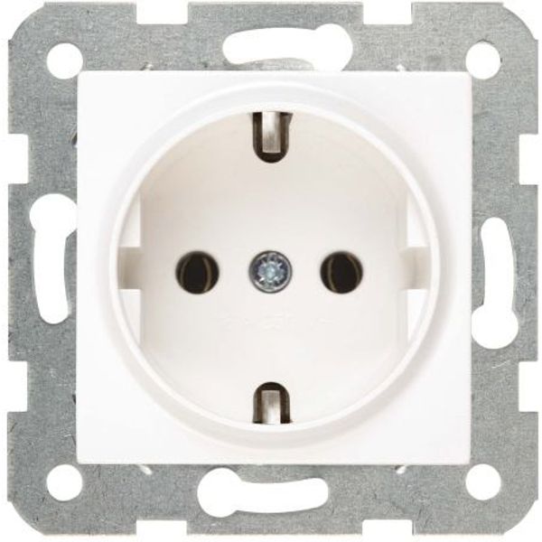 Karre-Meridian White (Quick Connection) Earthed Socket image 1