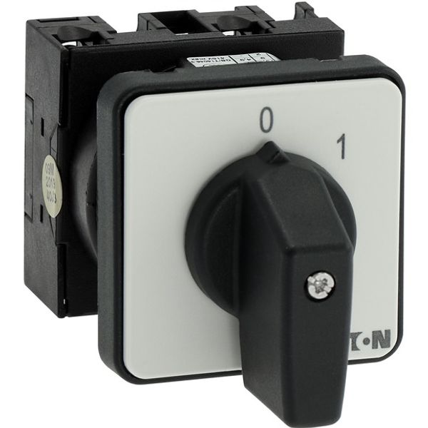 ON-OFF switches, T0, 20 A, flush mounting, 1 contact unit(s), Contacts: 2, 45 °, maintained, With 0 (Off) position, 0-1, Design number 15402 image 7