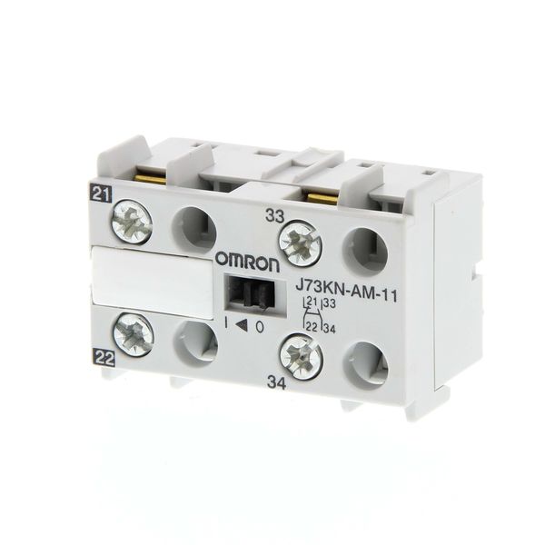 Auxiliary contacts, 2-pole, 1M1B for J7KNA contactor image 2