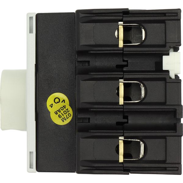 Main switch, P3, 63 A, rear mounting, 3 pole, Emergency switching off function, With red rotary handle and yellow locking ring, Lockable in the 0 (Off image 58