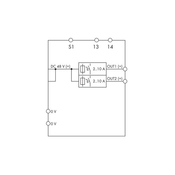 Electronic circuit breaker 2-channel 48 VDC input voltage image 6