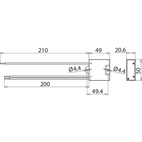 Surge arrester Type 2 DEHNcord 2-pole f. electr. installation systems image 2