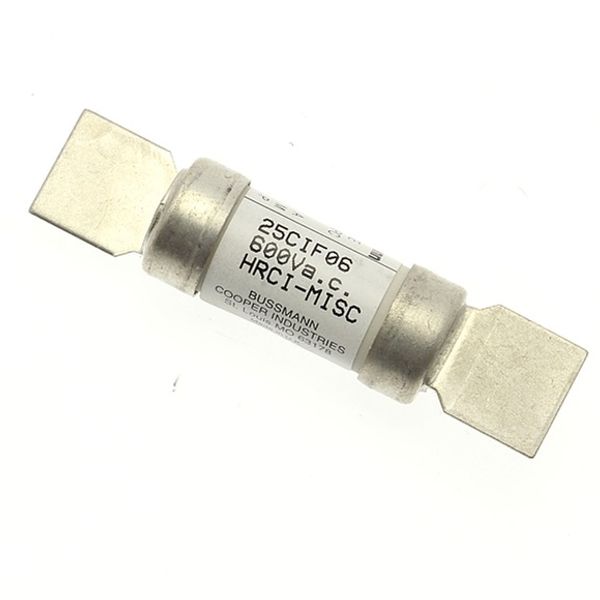 Fuse-link, LV, 25 A, AC 600 V, DC 250 V, HRCI-CB, 14 x 61 mm, CSA image 4