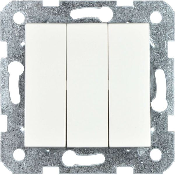 Karre-Meridian White Three Gang Switch image 1