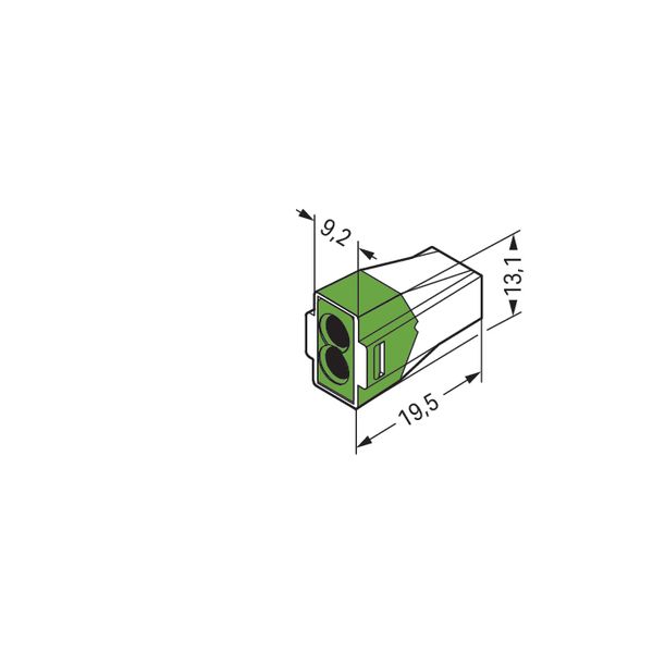 PUSH WIRE® connector for junction boxes for solid and stranded conduct image 4