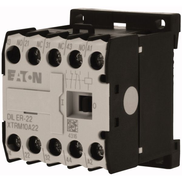 Contactor relay, 24 V 60 Hz, N/O = Normally open: 2 N/O, N/C = Normally closed: 2 NC, Screw terminals, AC operation image 3