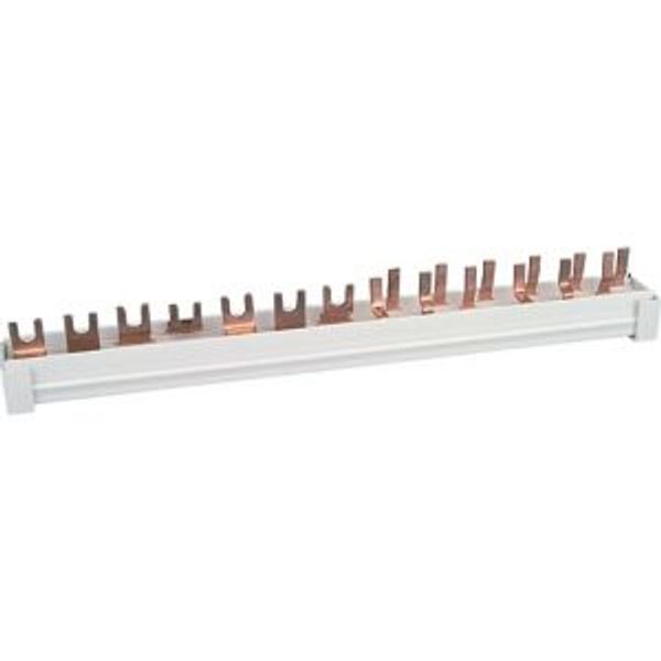 Phase busbar, 4-phases, 10qmm, fork connector+pin, 12SU image 4