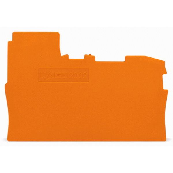 End and intermediate plate 0.8 mm thick orange image 1