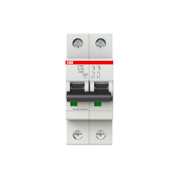 S202-C20 MTB Miniature Circuit Breaker - 2P - C - 20 A image 2