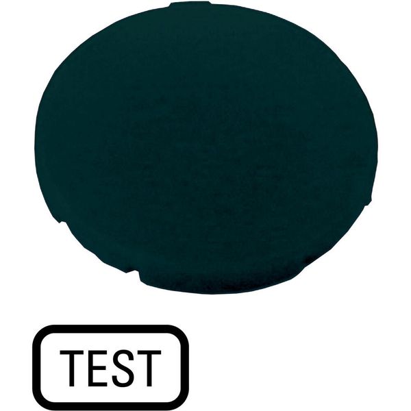 Button plate, flat black, TEST image 2