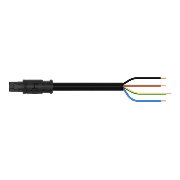 pre-assembled connecting cable;Eca;Socket/open-ended;black image 4