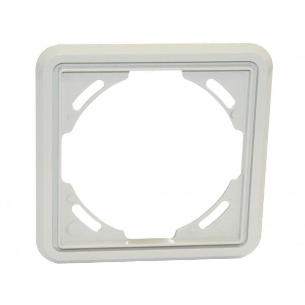 Cover frame pearl white single image 1