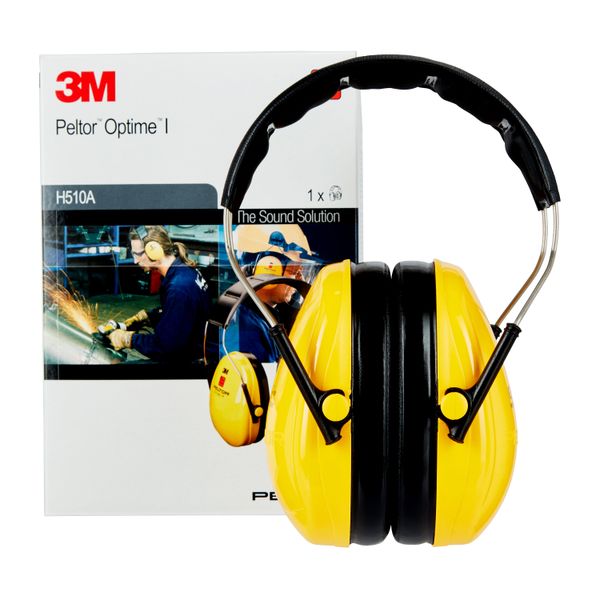 3M™ PELTOR™ Optime™ I Earmuffs, Yellow, Headband, H510A-401-GU image 7