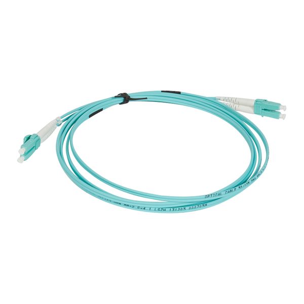 Patch cord fiber optic LC/LC fiber (50/125µm) OM4 2m image 1
