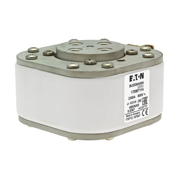 Fuse-link, high speed, 2200 A, AC 690 V, size 4, 105 x 120 x 67 mm, aR, IEC, single indicator image 15