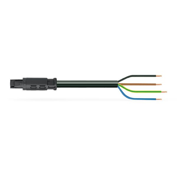 pre-assembled connecting cable;Eca;Socket/open-ended;black image 1