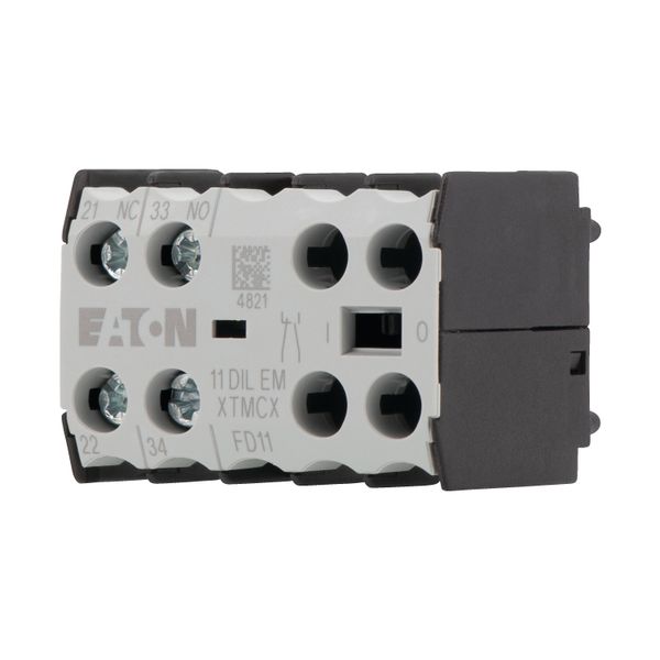 Auxiliary contact module, 1 N/O, 1 NC, Front fixing, Screw terminals, DILE(E)M image 6