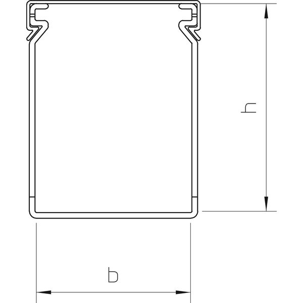 LK4 80025 Slotted cable trunking system  80x25x2000 image 2
