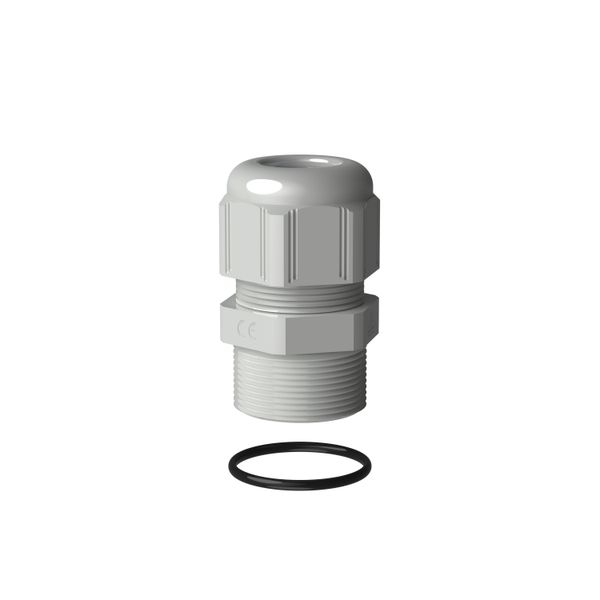 Cable gland plastic IP68 ISO25 RAL 7035 image 1