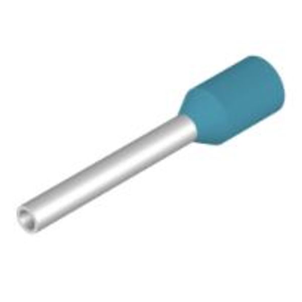 Wire-end ferrule, insulated, 10 mm, 8 mm, Light Blue image 2