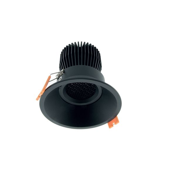 LED Downlight 95 High Output WW (Warm White), Black, IP43 image 1