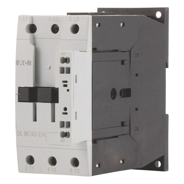 Contactor, 3 pole, 380 V 400 V 18.5 kW, 230 V 50 Hz, 240 V 60 Hz, AC operation, Spring-loaded terminals image 2