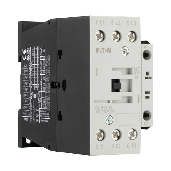 Contactor, 3 pole, 380 V 400 V 11 kW, 1 N/O, RDC 240: 200 - 240 V DC, DC operation, Screw terminals image 10