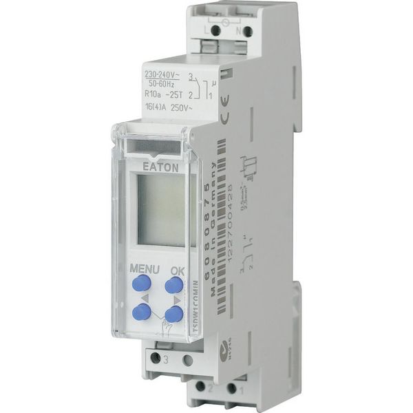 Series connection digital time switch 1 channel, 7 days, text line, 1 TLE image 3