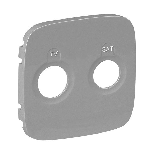 Cover plate Valena Allure - TV-SAT socket - aluminium image 1