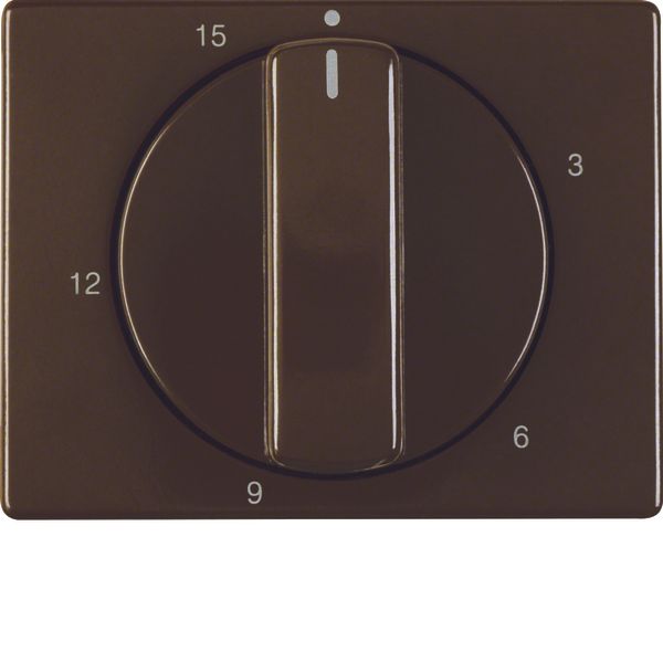 Centre plate for mechanical timer, arsys, brown glossy image 1