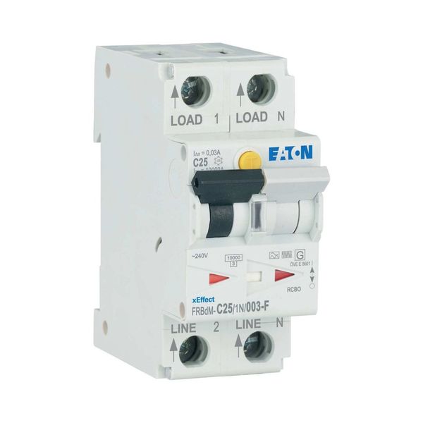 Digital RCD/MCB combination, 25 A, 30 mA, MCB trip characteristic: C, 1p+N, RCD trip characteristic: F image 9