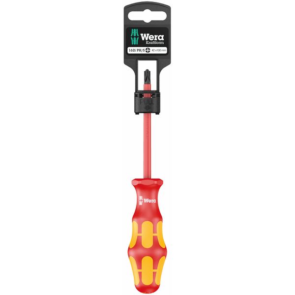 162 i PH/S SB VDE Insulated screwdriver for PlusMinus screws (Phillips/slotted) 2x100mm 100020 Wera image 2