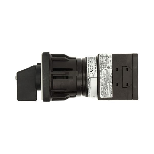 Universal control switches, T0, 20 A, center mounting, 3 contact unit(s), Contacts: 6, Spring-return from positions 1 and 2, 45 °, momentary, 2>0 image 29