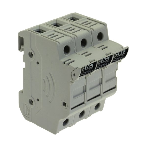 Fuse-holder, LV, 30 A, AC 600 V, 10 x 38 mm, CC, 3P, UL, DIN rail mount image 26