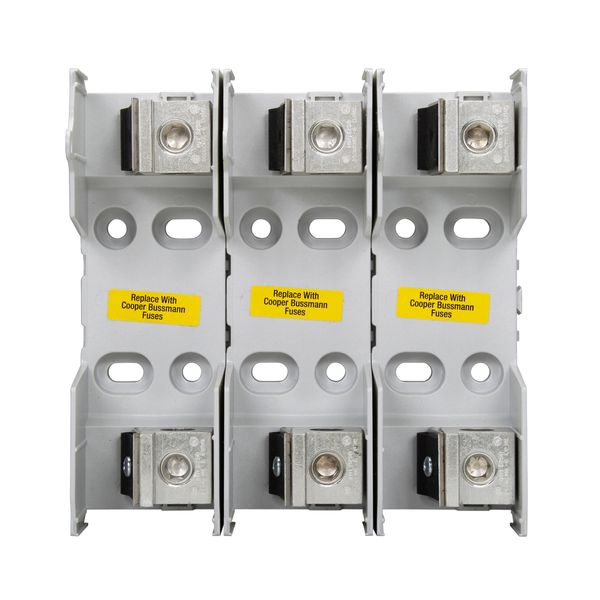 Eaton Bussmann series HLS fuse holder, No flanges, 125 Vac, 60 Vdc, 15A, Two-pole, Tin-plated bifrucated copper terminal image 1
