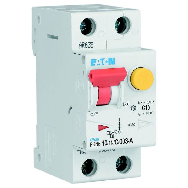 RCD/MCB combination, 10 A, 30 mA, MCB trip characteristic: C, 1p+N, RCD trip characteristic: A image 9