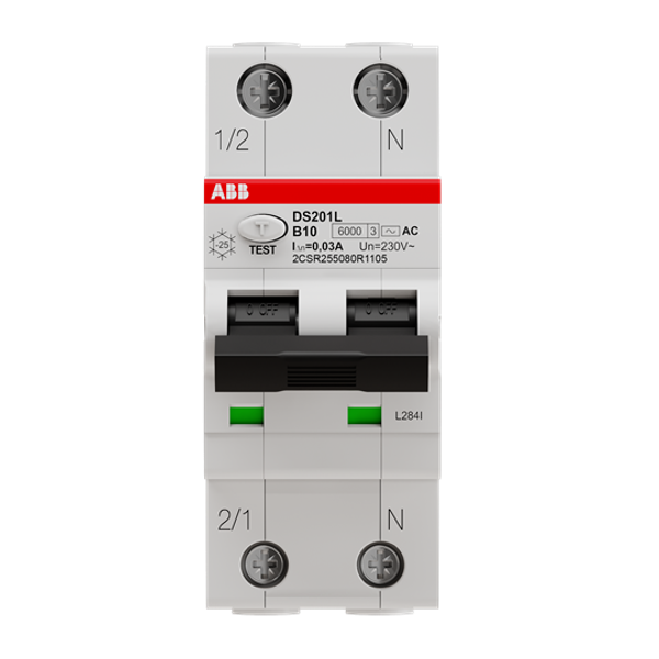 DS201 B10 AC30 Residual Current Circuit Breaker with Overcurrent Protection image 1