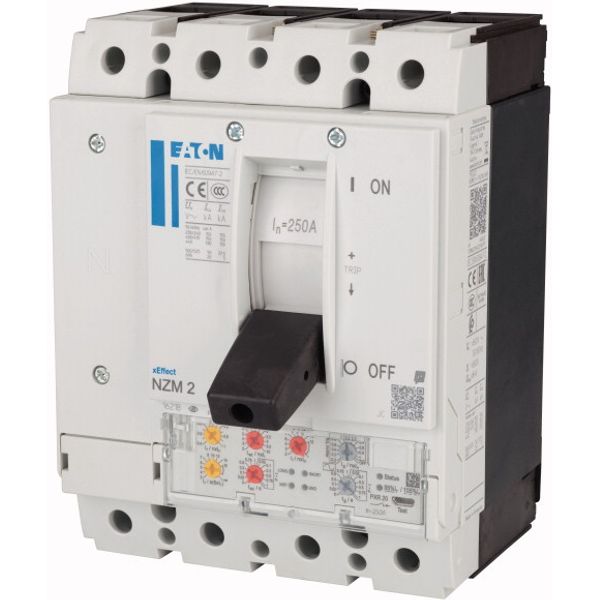 NZM2 PXR20 circuit breaker, 250A, 4p, Screw terminal, earth-fault protection image 4