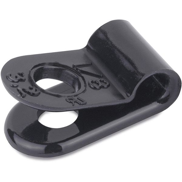 N4NY-008-0-M CABLE CLAMP PLN EDGE BLK 0.50IN DIA image 1