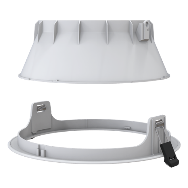 Comfort Dual Output Reflector and Trim White image 1
