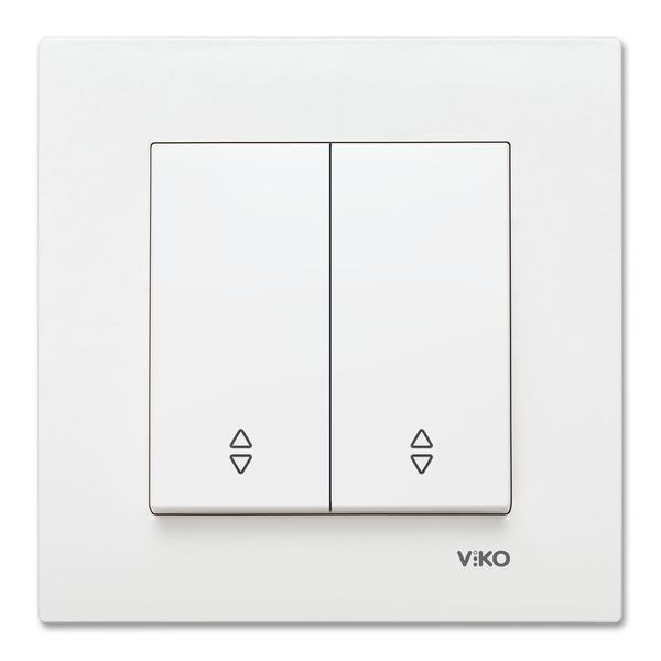 Karre White (Quick Connection) Two Gang Switch-Two Way Switch image 1